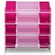 thumbnail image 3 of Organizador infantil de 12 contenedores de plástico rosado y fucsia Delta Children, 3 of 3