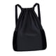 thumbnail image 4 of Mochila con Cordón, Bolsas de Viaje Grandes, Bolsa Deportiva para Baloncesto, Mochilero Al Aire Libre , NEGRO, 4 of 5