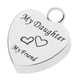 thumbnail image 1 of Recuerdo de Acero Inoxidable en Forma de Corazón, Colgante para Mi Hija, Mi Amiga, 1 of 3