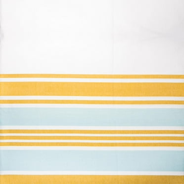 Cortina Baño Tela Mas Flecos Marinera Turquesa turquesa