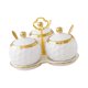 thumbnail image 1 of Tarros De Cerámica Para Especias, Tarros De Condimentos Para Restaurantes, Mostrador De Cocina De Azúcar, Color Blanco, 3 Uds., 1 of 5