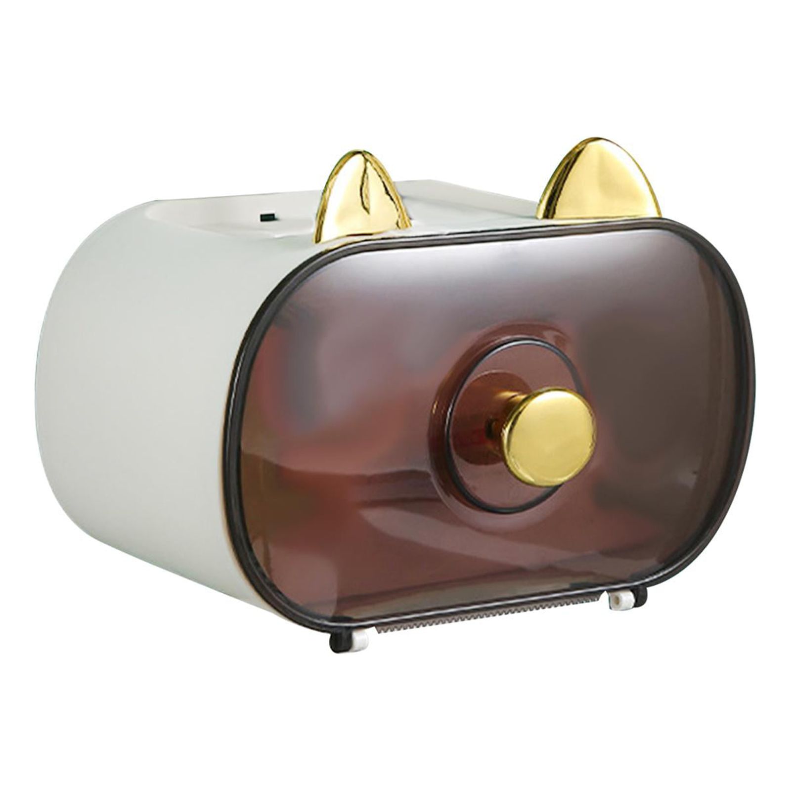 Magideal - Caja De Soporte De Papel Higiénico, Adorno Multiusos, Bonito Contenedor De Pañuelos Faciales Para Escritorio, Vehículo, Dormitorio, Tocador, Encimera, Blanco