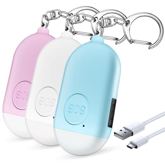Alarma personal Kimfly Safesound Sirena Song, paquete de 3 unidades, 130 dB