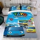 thumbnail image 4 of Tayo el Pequeño Autobús Conjunto de sábanas temático, trío de piezas, cómodo y amigable con la piel, diseño único, regalo de decoración para el hogar para familiares, amigos y fans, 90 cm * 190 cm, 4 of 6