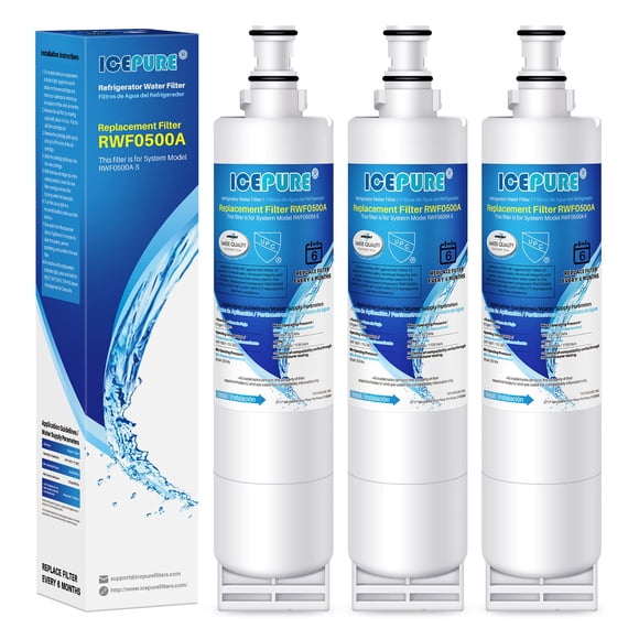 Reemplazo del filtro de agua del refrigerador ICEPURE 4396508