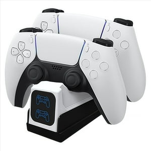 Base De Carga Rápida Dual Aaronmei Ps5 Led Negro Blanco