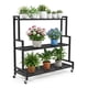 thumbnail image 1 of Soporte De 3 Estantes Metalico Norplat Porta Macetas Plantas Lisa, 1 of 12