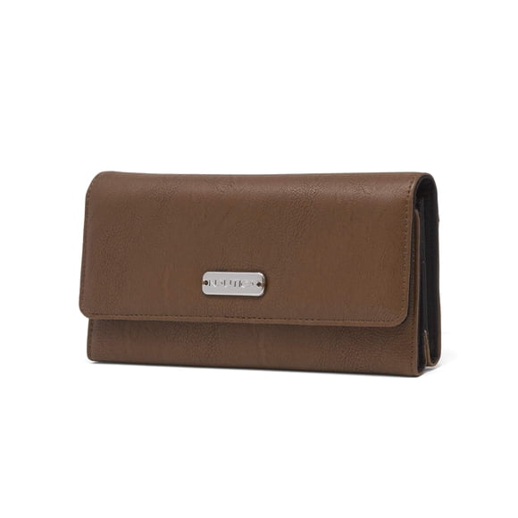 Wallet Nautica Money Manager para mujer, piel vegana con bloqueo RFID