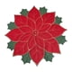 thumbnail image 1 of Mantel Individual Navideño, Mantel De Lino Con Bordado De Flores Para Cena, Para Cafetería, Hotel, Cocina, Rojo, 60cm, 1 of 5