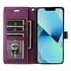 thumbnail image 5 of FOXDOCK Funda tipo Cartera para iPhone 13 – Cubierta de Cuero PU con Múltiples Ranuras, Bolsillo para Efectivo y Correa de Muñeca, 5 of 6