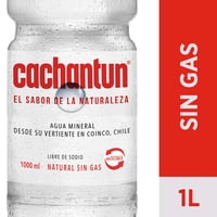 Agua Mineral Sin Gas Botella 1 L Cachantun