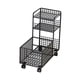 thumbnail image 5 of Carrito De Servicio Debajo Del Escritorio, Carrito Móvil Con Ruedas Para Vestidor, Estilo Rústico, Color Negro, Tres Capas, 5 of 5