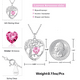 thumbnail image 2 of Collar con colgante de corazón de plata de ley, 2 of 5