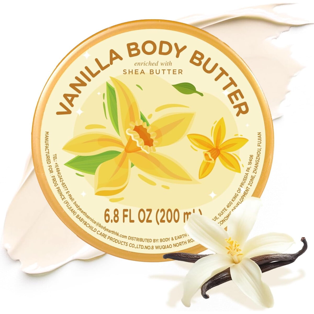 Manteca Corporal Vainilla 200ml Hidratante Unisex Karita