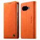 thumbnail image 1 of Funda Billetera de Cuero para [Google Pixel 10a], Bloqueo RFID, Tarjetas y Soporte Naranja, 1 of 5