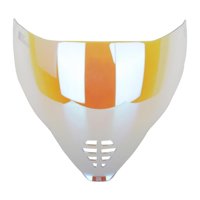 Magideal - Protector De Visera Para Casco De Moto, Protector Facial Completo, Parabrisas Facial De Repuesto Para Casco , Fácil De Instalar, Duradero, Premium Claro Revo Rojo