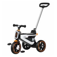 Mundo Online - Triciclo Coche A Pedal 2 En 1 Con Mango Desmontable
