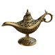 thumbnail image 2 of Aladdin Lamp Genie Costume Light Coleccionable Para Decoración De Adornos De Fiesta Bronce, 2 of 5