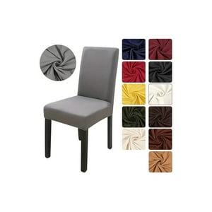 Forros. - Pack 6 Fundas Forro Para Sillas Tela Gruesa- Gris.