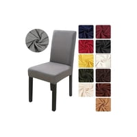 Forros. - Pack 6 Fundas Forro Para Sillas Tela Gruesa- Gris.