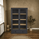 thumbnail image 1 of Vitrina "Horizon" de Madera Natural Vitrina Gran Formato - Gris Grafito - 120x35x180 cm, 1 of 3