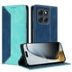 thumbnail image 1 of Funda FOXDOCK para Motorola Moto G86 Power de Cuero Premium Bicolor con Ranuras RFID, Carcasa Tipo Billetera Antigolpes y Soporte Plegable, 1 of 6