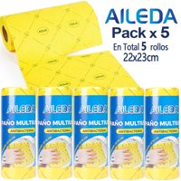 Aileda Paño De Limpieza Trapero 22X23Cm Rollo 20 Unidades （En Total 5 Rollo）
