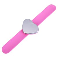 Magideal - Alfiler Cojín Soporte Para Muñeca Ventosa Acolchado Suministros De Bordado Pintail Costura Alfiletero Pulsera De Silicona Uso En Salón Rosa