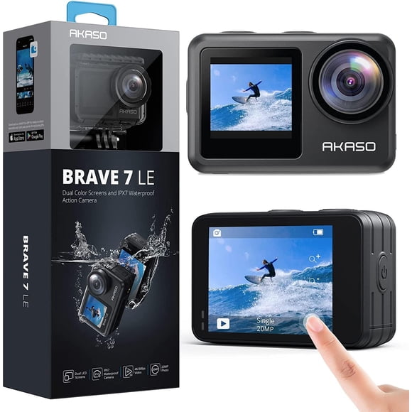 Cámara De Acción Brave 7 Le 4k 30 Fps Pantalla Táctil Wifi De 20 Mp