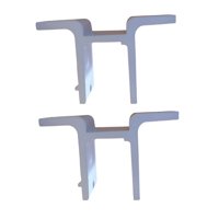 Ioensy - 2X Toldos Retráctiles Soporte De Montaje En Pared Soporte De Pared Para Patio Toldo De Sombra Blanco