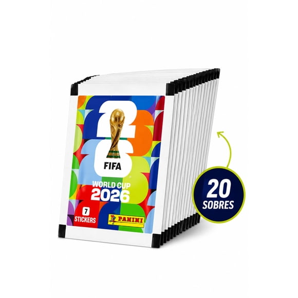 Pack 20 Sobres Panini Mundial FIFA 2026 140 Láminas Oficial