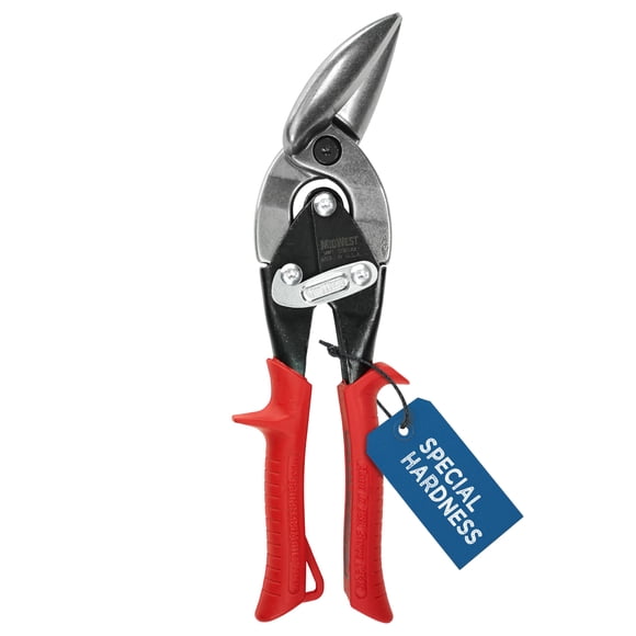 Aviation Snip Midwest, dureza especial, corte izquierdo, offset