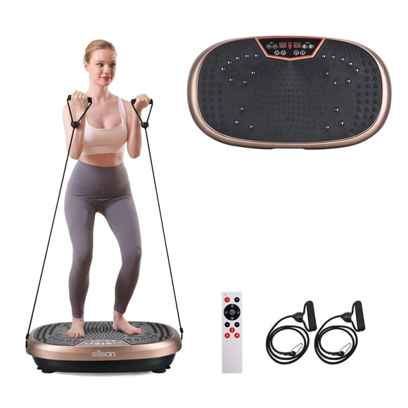 Placa vibratoria EILISON FitMax 3D XL con correas de lazo para bajar de peso