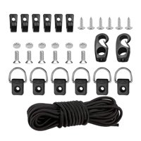 Magideal - Kit De Aparejo De Cubierta De Kayak Cuerda Elástica De 8.2 Pies Con Extremos Tornillos De Material Acero Inoxidable 304 Con Tuercas Para Kayak De Camping