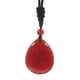thumbnail image 4 of Colgante De Gota De Agua, Collar De Piedra, Joyería Artesanal, Resistente Para Unisex, Ajustable, Rojo, 4 of 5