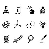 Rienda Libre Graphics - Decomural Chemistry Symbols Science Set Ws-34580