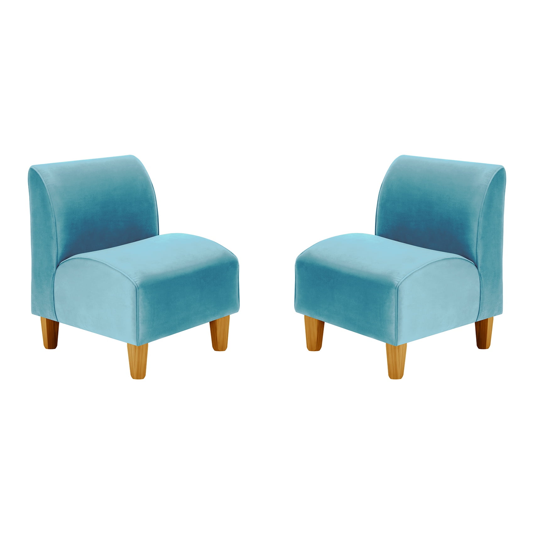 Bodevir - Set Poltrona Soft 1c Felpa 04 Turquesa