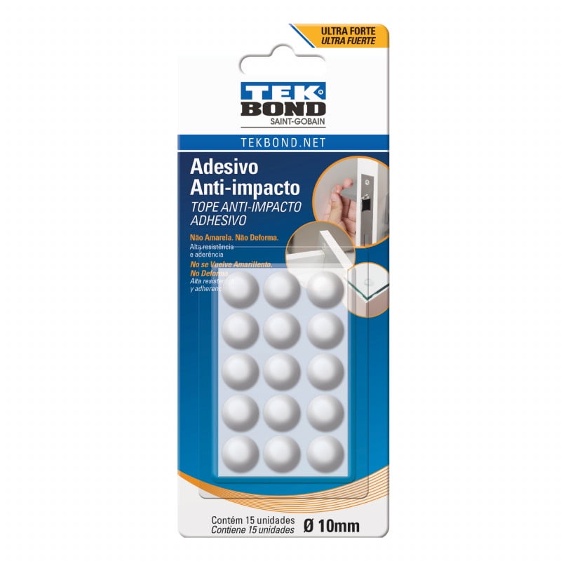 Tekbond - Topes De Muebles Gotas M - 10mm 15un. -