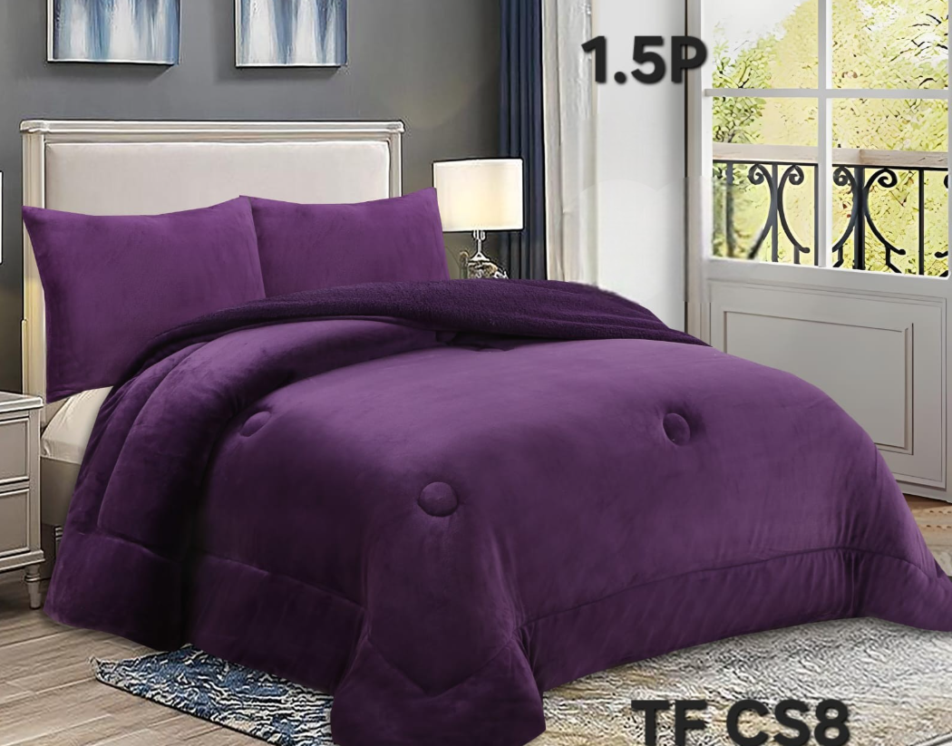 Todostore - Cobertor De Invierno Plush Liso Plaza Y Media