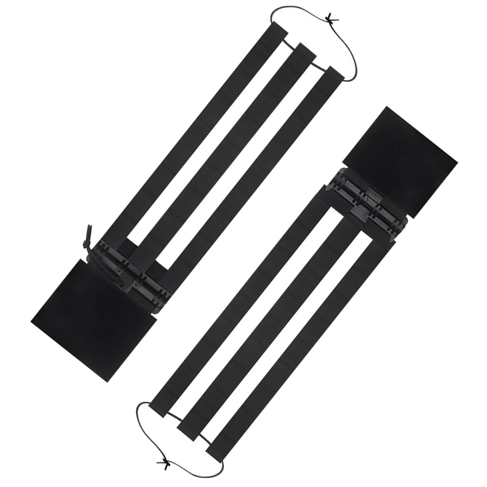 Magideal - Faja Elástica De Tres Bandas De Desconexión Rápida Para Deportes Al Aire Libre Fácil De Usar Para Hombres Escalada Correa De Montaje Ligera Cinturón L Negro