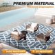 thumbnail image 4 of Alfombra de exterior wikiwiki Rugscape 183x274 cm impermeable gris, 4 of 8