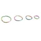 thumbnail image 1 of Set 4 Piercing Septum Rainbow Multicolor Aros Nostril, 1 of 3