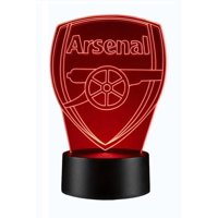 Lampara Ilusion 3D Arsenal De 7 Colores, Base Touch