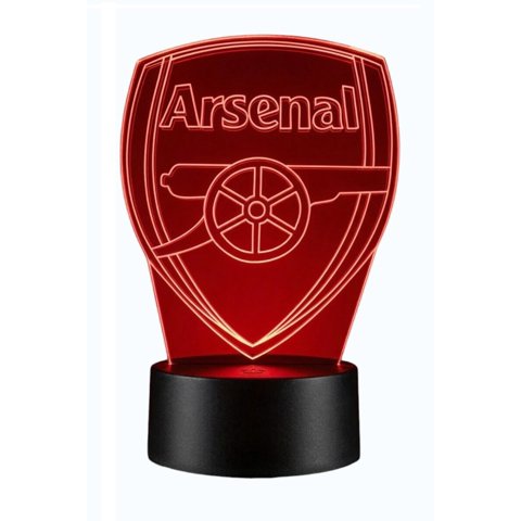 Lampara Ilusion 3D Arsenal De 7 Colores, Base Touch