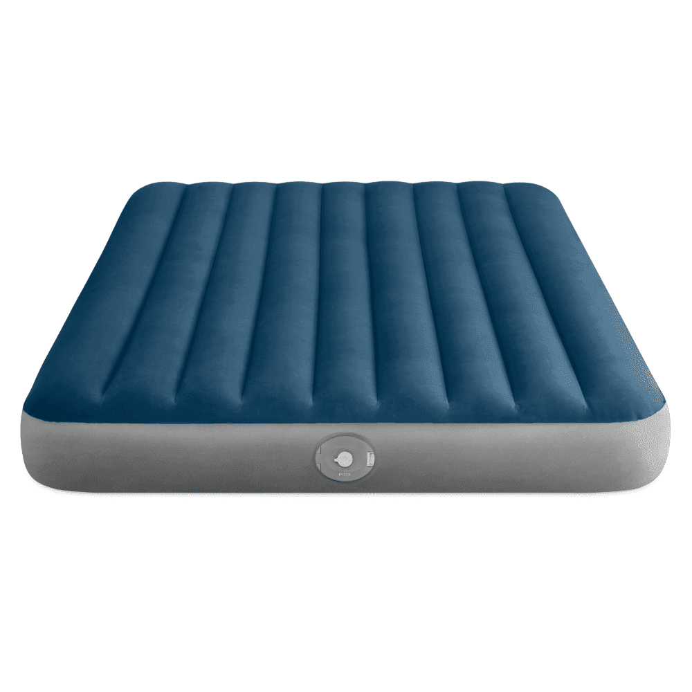 Colchón Inflable Intex 2 Plazas 152x203x25 Cm Con Bomba Recargable Prestige Downy Airbed