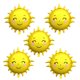 thumbnail image 1 of Globo OHLIGEI 76 cm Sol de Foil - Pack de 5, 1 of 3