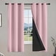 thumbnail image 1 of COSVIYA 100 Pink Blackout Curtains for Kids Room 63 Inches, 1 of 3