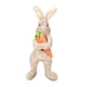 thumbnail image 4 of Adornos para de Pascua, conejo de primavera, zanahoria abrazada, lindo muñeco de peluche, juguete de animal de peluche para fiestas en interiore marrón, 4 of 5