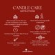 thumbnail image 5 of Juego de 3 velas de columna aromáticas a manzana y canela, rojas, 3 × 6 pulgadas, 5 of 6