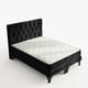 thumbnail image 2 of Cama 2 Plazas Europea Capitoneado Negro Felpa, 2 of 2